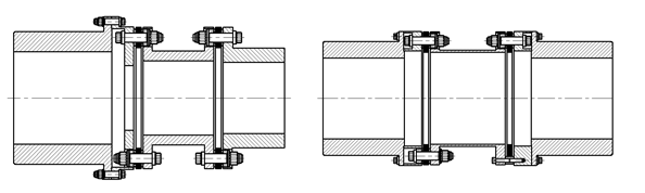 TBP，TBF型 聯(lián)軸器簡(jiǎn)圖